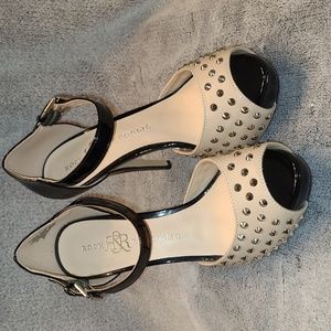 Rock & Republic peep toe studded heels